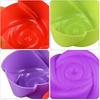 12Pcs Silicone Muffin Molds and Cake Molds for Baking Decorative Design Random Colors for Pudding Jelly and Chocolate Crafts Diy Bakery Accessory