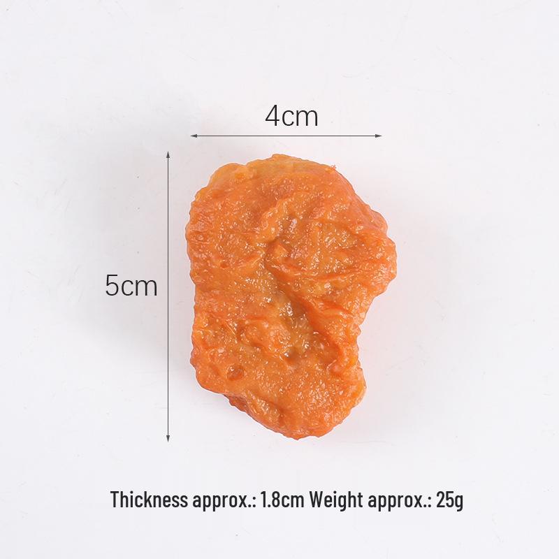 PVC Fake Food Keychain: Fried Chicken, Wings, Fries, Popcorn Chicken Pendant Model