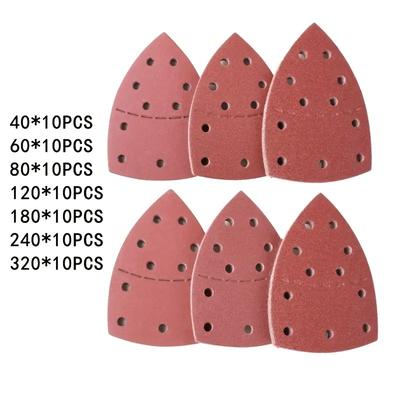 70 Stück 152 * 105 mm Handflächenseparation Spezialform Schleifpapier Rückseite Fleece selbstklebendes Maus-Fleece, kann zum Schleifen verwendet werden