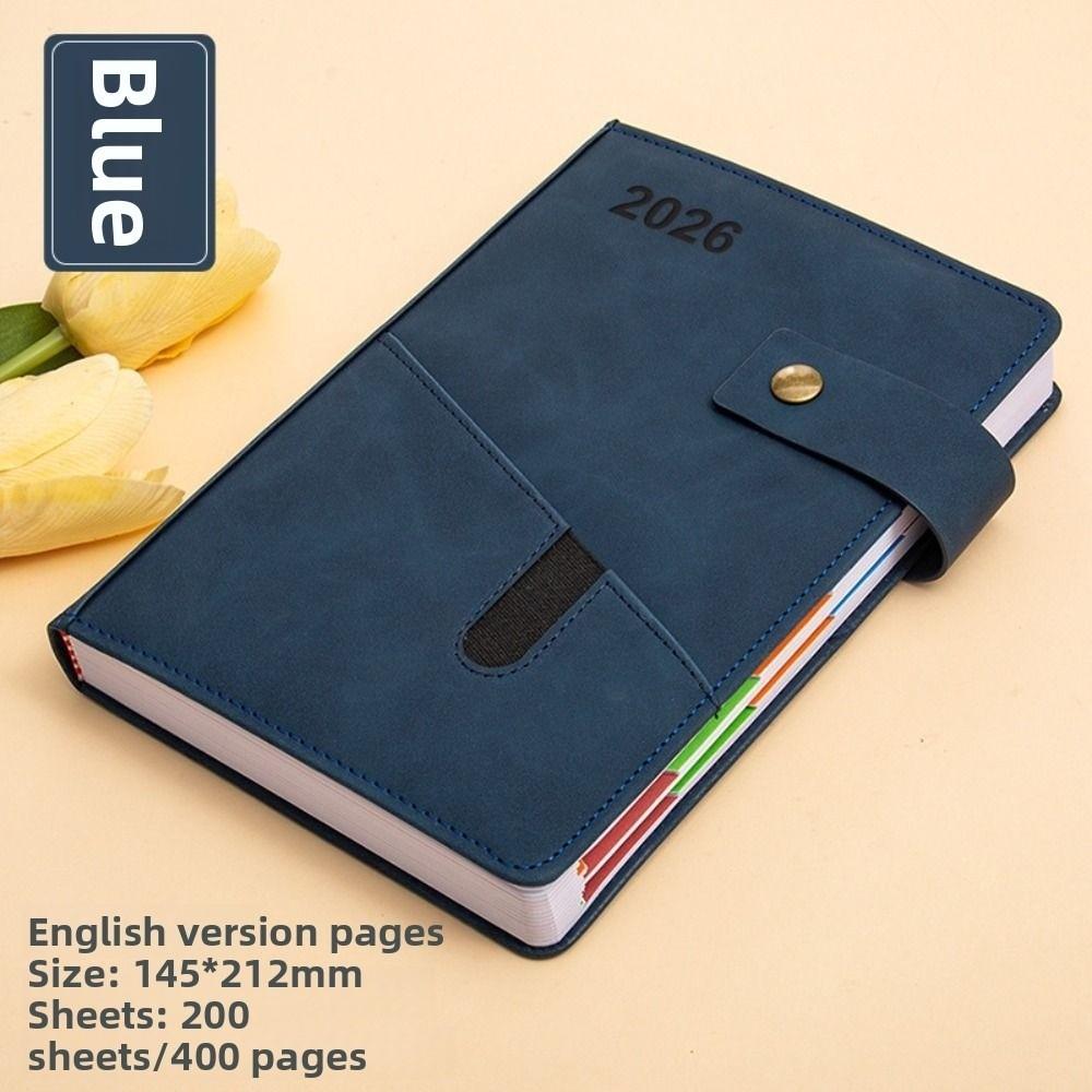 English 2026 Schedule Planner Notepad 12 Months To-do List Notebook  Business