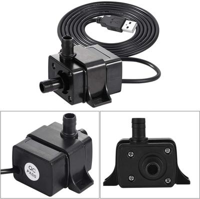 Brushless DC Water Pump Super Silent Aquarium Fish Tank USB Submersible Water Pump Black