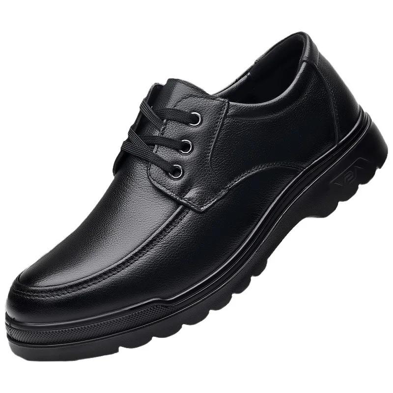 Móda 2025Vintage Pánské Kožené Boty Pánské společenské boty Nazouvací Business Casual Boty Klasická Měkká Kůže Hombre Prodyšné Pánské Mokasíny