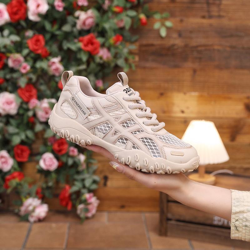 Mesh Breathable Shallow Mouth Fashion Trend Women's Shoes Dynamic Casual Shoes Mesh Soft Sole Soft Surface Versatile Mesh Shoes