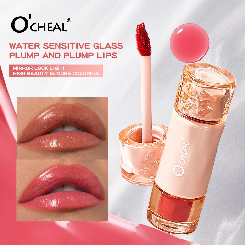OCHEAL Cross Border Velvet Mirror Matte Lip Gloss Lipstick Moisturizes and Nourishes Not Easy To Stick To Cup White Lip Gloss