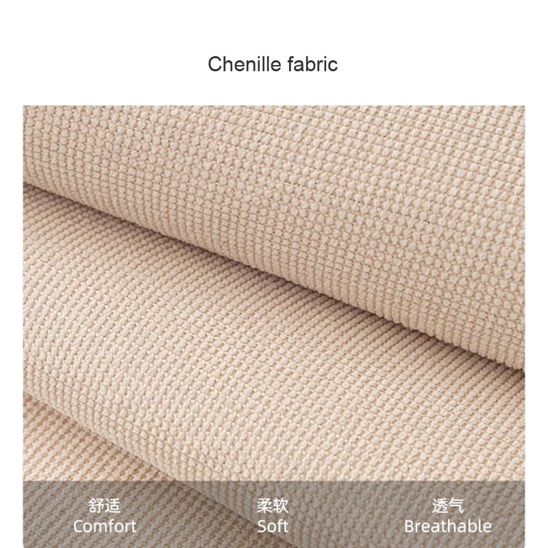 Nordischer Chenille Überwurf Sofabezug 3 Sitzer Goldener Riemen Sesselbezug Möbelschutz Patchwork Sofakissen Rutschfest