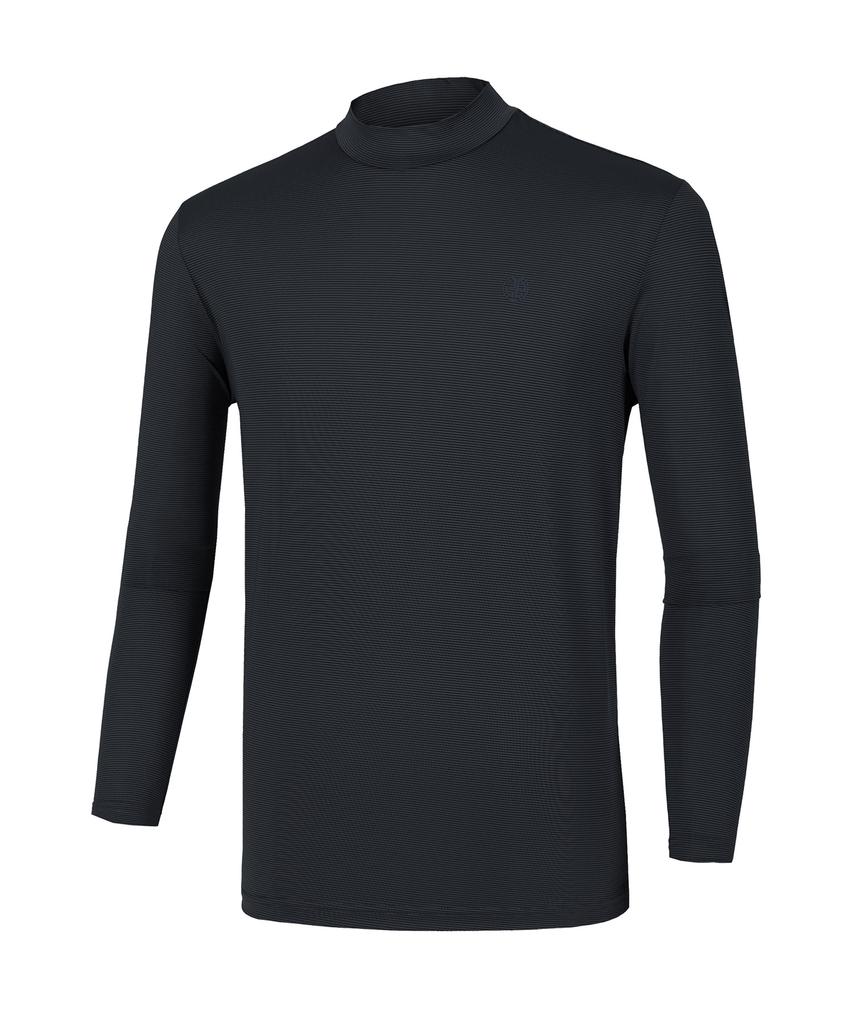 2ELA Men'S Iceway Cooling Mock Turtleneck Long Sleeve T-Shirt 6 Colors (Type A)