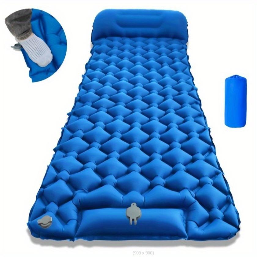 Fuß auf dem neuen Einzel-Diamant-TPU-aufblasbaren Kissen Outdoor-Zelt-Schlafmatte Camping Ultraleichte tragbare feuchtigkeitsbeständige Matte.