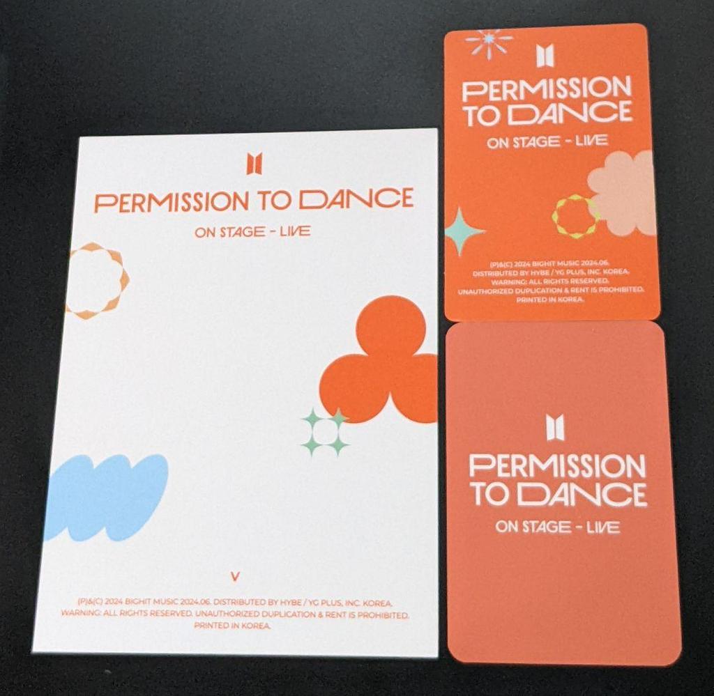 [USED] BTS V PTD LIVE' Music Korea Bonus Trading Card