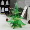 Christmas Decoration Crystal Epoxy Silicone Mold Set Resin Christmas Tree Snowflake Storage Box Jewelry Ornament Decoration