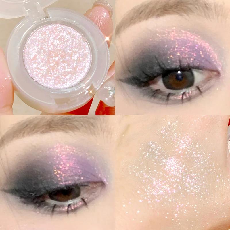 Peach Highlighter Eyeshadow Palette Diamond Glitter Mashed Potatoes Highlighter Gel Face Body Brighten Natural Contour Make Up