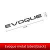 Modified Car Emblem Badge Sticker for Land Rover Range Rover Evoque Autobiography Rear Trunk XS2