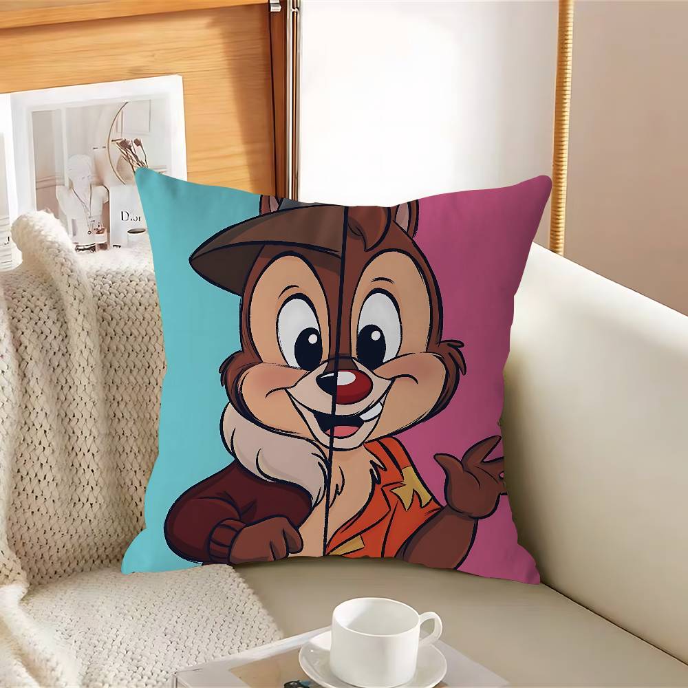 

МИЛАЯ Наволочка с Чипом и Дейлом, Съемная, Моющаяся, Чехол для подушки – Мягкий лен для всех сезонов 12x12Inch