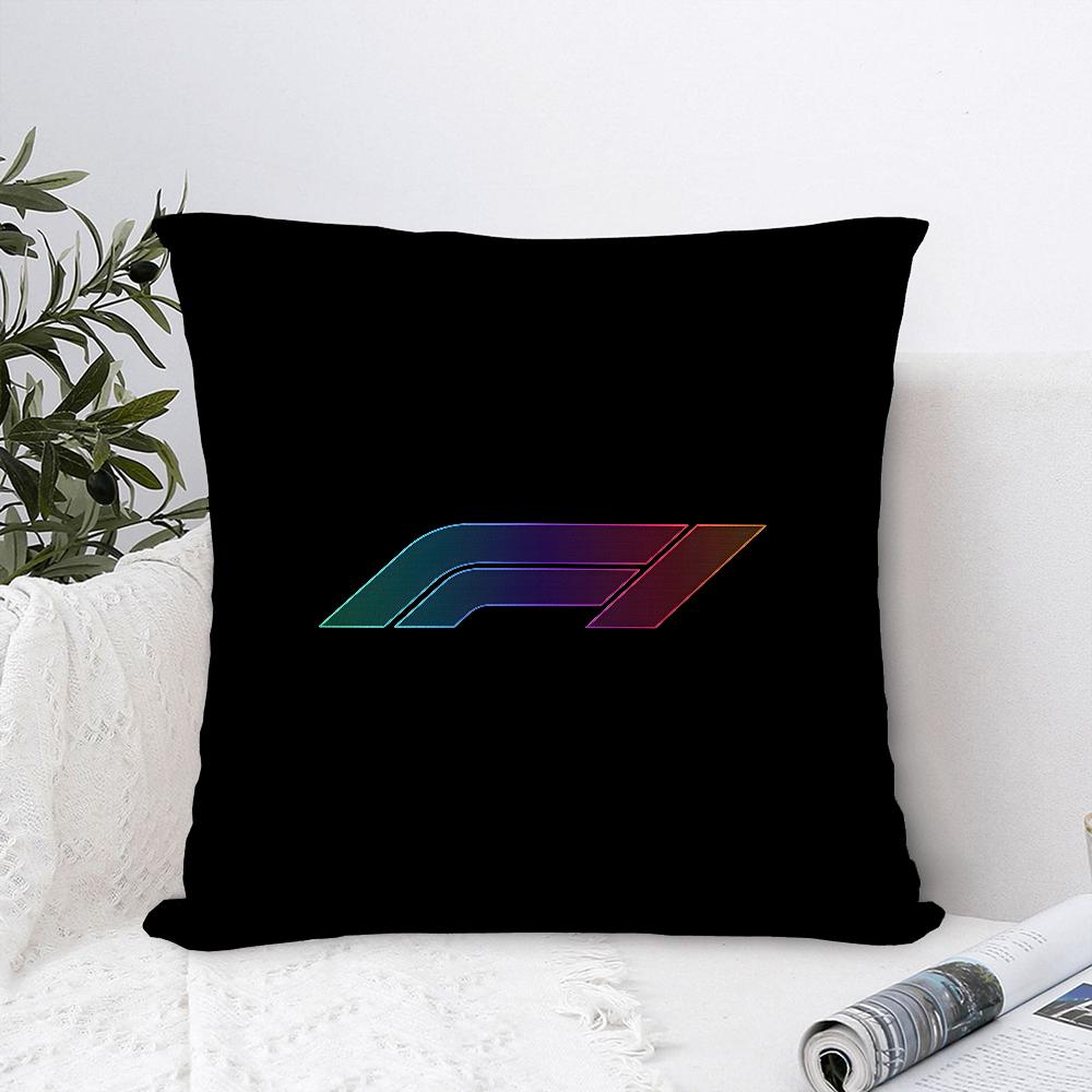 F1 Rennwagen Kissenbezug Sofa Dekoration Zuhause Doppelseitiger Druck Kurzer Plüsch Kissenbezug Überwurf-Kissenbezug Geschenke
