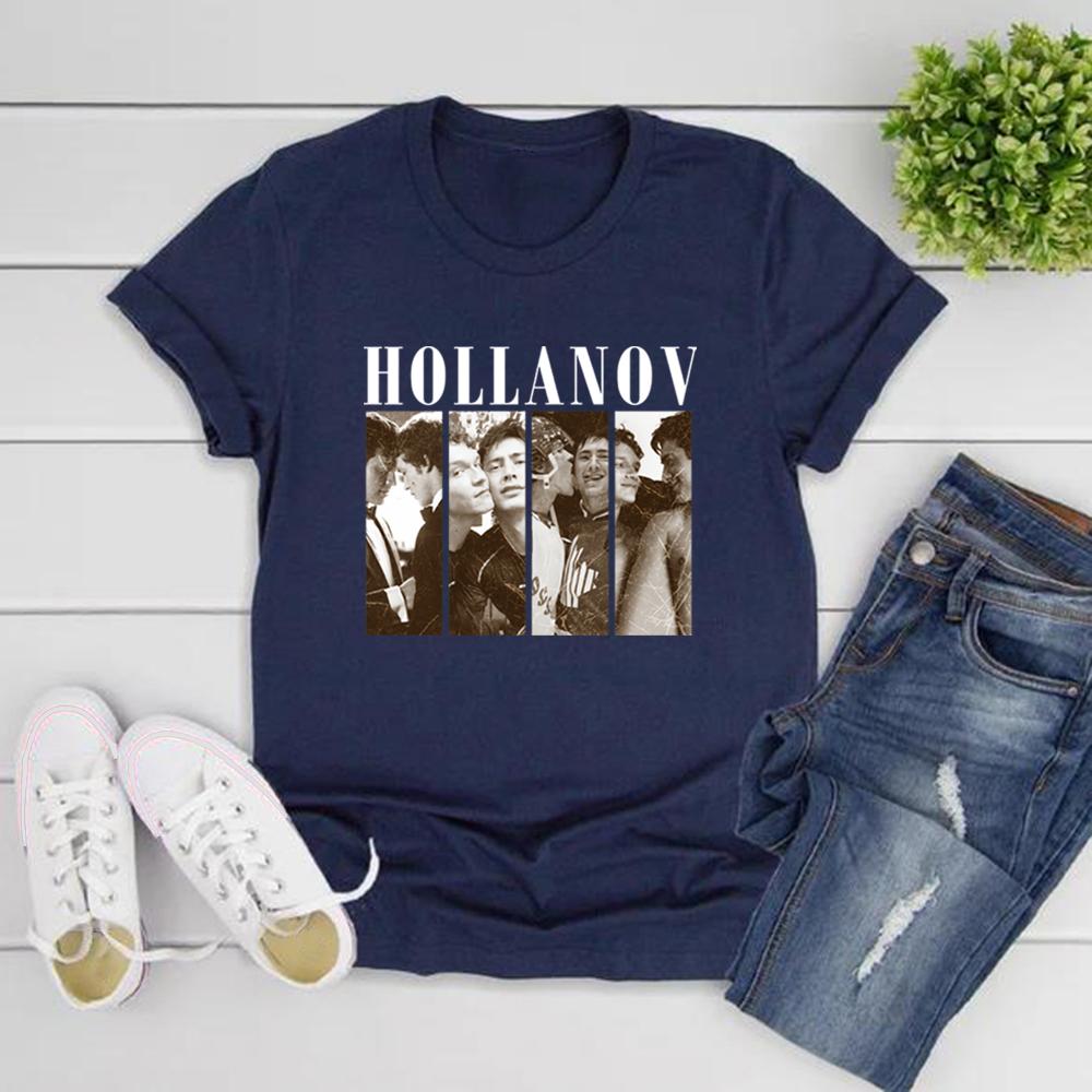 

We Didn t Even Kiss Hollanov Couple T-Shirt Heated Rivalry Inspired Shirt Ilya and Shane Tee Hockey Romance T-shirts Unisex Tops XXXL темно-синього кольору