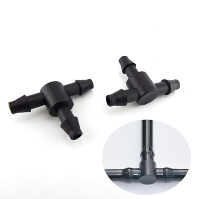 10 τεμ. Σωλήνας 3 δρόμων Tee Barb 4/7mm Σύνδεσμος σωλήνα άρδευσης Εξαρτήματα σωληνώσεων υδραυλικών εγκαταστάσεων Σχηματιστής προσαρμογέας σχήματος T κήπος
