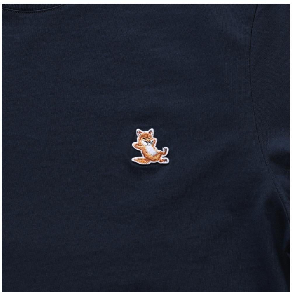MaiSon KitSune Lm00110kj0008 P476 Chillax Fox Patch Men S Short Sleeve Tee
