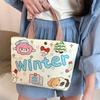 Canvas Tote Bag Cute Storage Bag Large Capacity Mini Handbags Portable Cartoon Print Lunch Bag