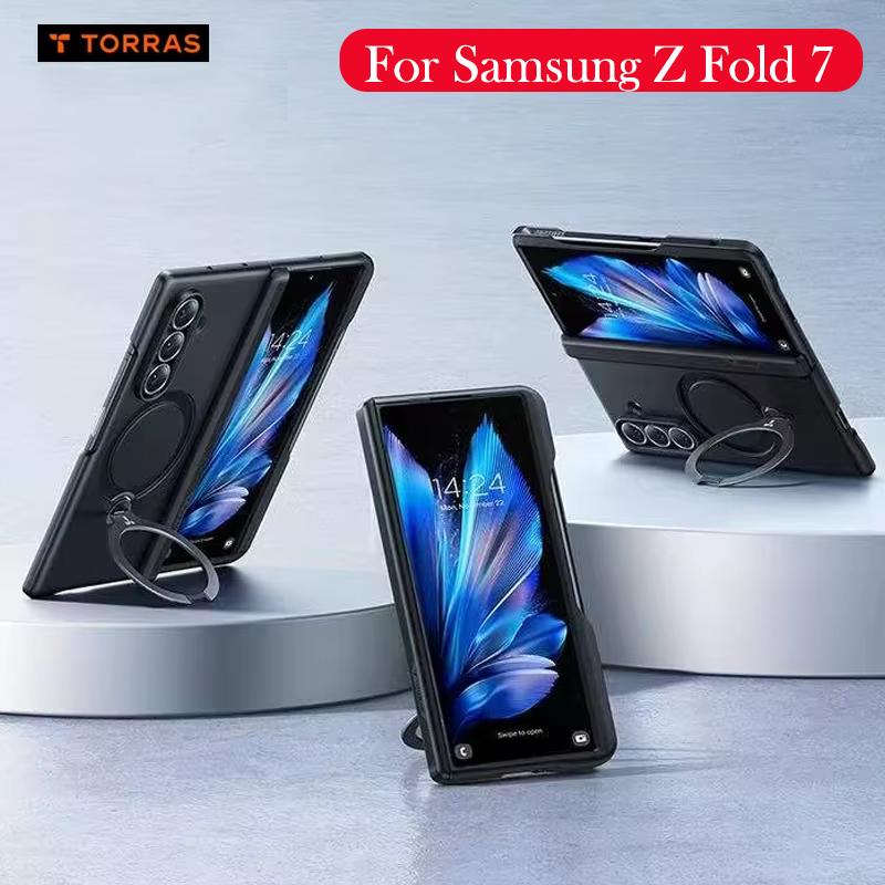 TORRAS Hülle für Samsung Z Fold 7 Halterung Rückseitenabdeckung Schale