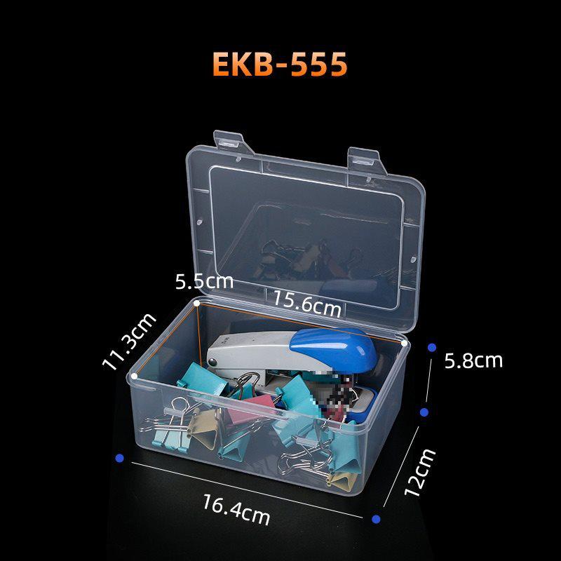 Transparent Rectangular Craft & Storage Box - Small Parts Organizer