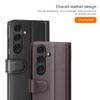 For Samsung Galaxy S25 Case Genuine Split Leather Phone Cover with Wallet Stand