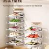 Foldable Multi-layer Stainless Steel Kitchen Prep Rack