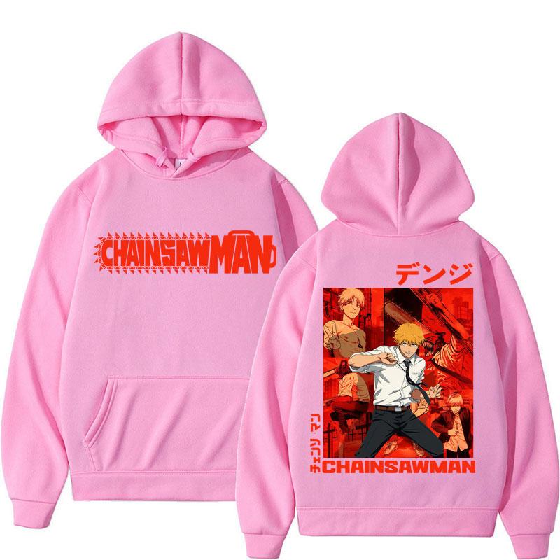 Japan Anime Chainsaw Man Graphic Hoodies Men's Fahion Cosplay Hoody Sweatshirt Oversized Fleece Casual Sportwear
