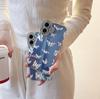 Applicable To Apple 16proMax Laser Love Phone Case IPhone 15 Butterfly Ripples 14 Advanced Sense Protection Case