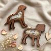 Personalized Wooden Pet Fur Keepsake Shadow Box Custom for Pet Hair Teeth Paw Print Warm Souvenir Gift for Pet Lovers Home Decor