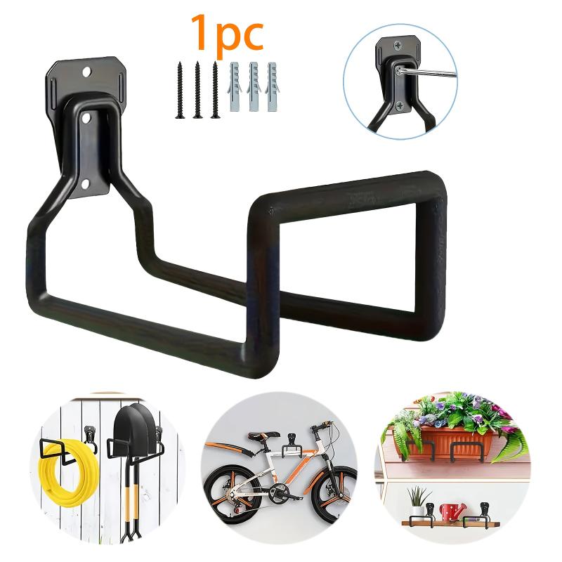 Heavy Duty Wall Mount Metal Storage Hooks High Load Bearing Garage Organizer For Water Pipe Cable Tools Garden Equipment Storage