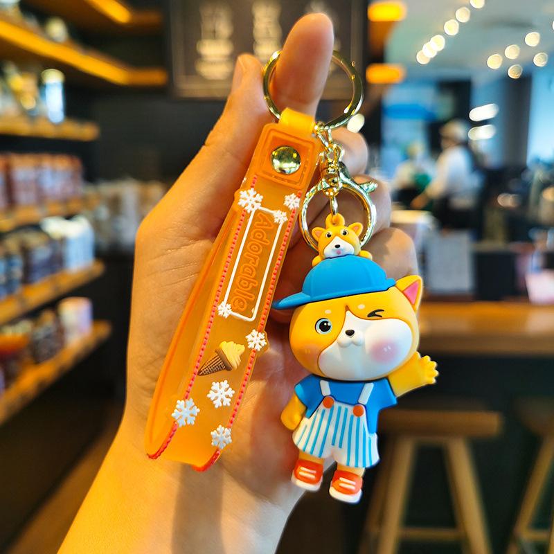 

New Cute Animal Cartoon Waving Keychain Keychain Accessories