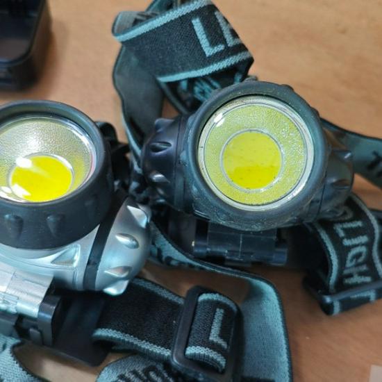 Head-mounted COB Safety Headlamp for Camping, Helmet, and Emergency Use