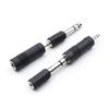 Headphone Adapter Jacks 3.5mm To 6.35mm or 6.35mm To 3.5mm Sound Stereo Adapter Headphone Sound Jacks Plug Converter Set