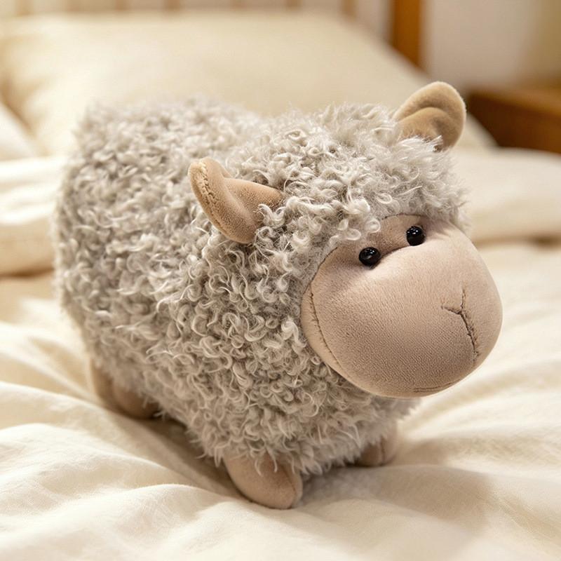 Plush Sheep Toy With Soft Cotton Filling For Kids And Girls Gift