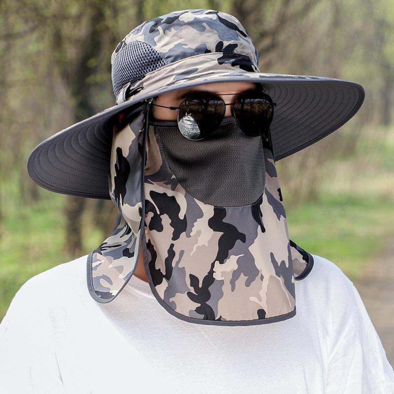 

60-65cmXXL Big Face Significantly Thin Big Head Around Hat fisherman Cap Plus Size Large Wide Brim Male Sun Hats Cover Facek adjustable60-65cm