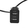 3.4*2.2cm USB-Buchse ABS Schwarz Direkte Installation