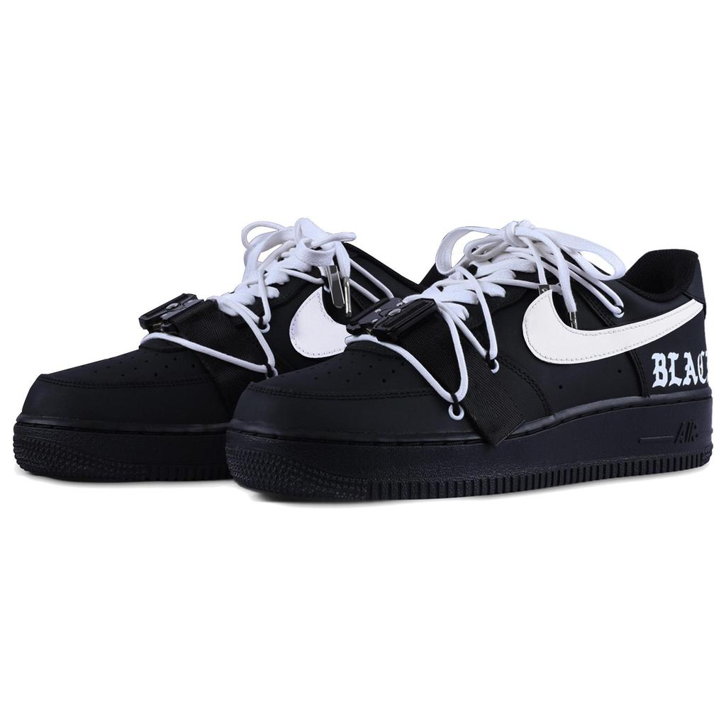 Nike Air Force 1 Abrasion Resistant Balance Abrasion Resistant Balance Low top Skateboard Shoes Unisex Black White CW2288-001(Team55-S-BOX)