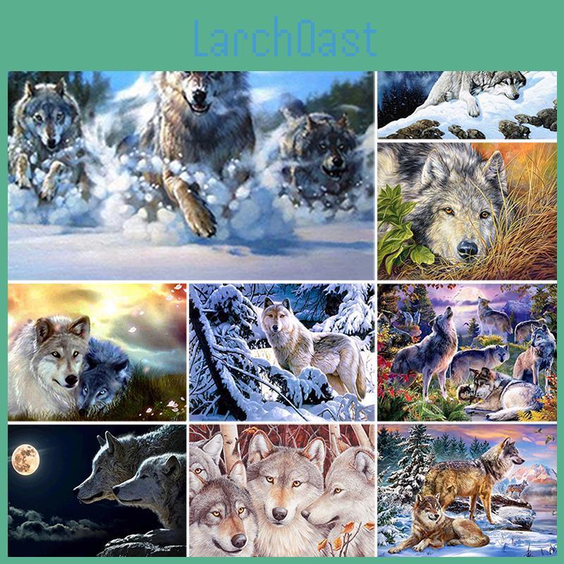 Diamond Painting Wolf Diy 5d Animal Mosaic Kit Cross Stitch Diamond Embroidery Full Drill Round