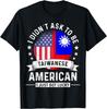 Taiwanese American Patriot Grown Funny Humor Flag T-Shirt