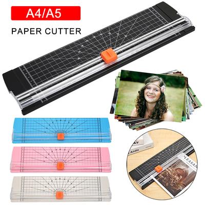 A4/A5 Paper Photo Cutter Paper Cutting Guillotine with Pull-out Ruler Trimmers Scrapbook Cutting Mat Machine For Home Office