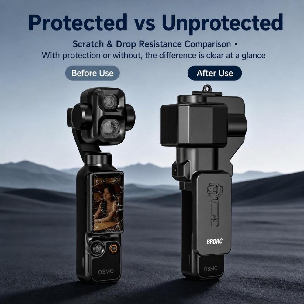 Custodia protettiva per fotocamera gimbal portatile, copriobiettivo per accessori fotocamera gimbal DJI Osmo Pocket 4P