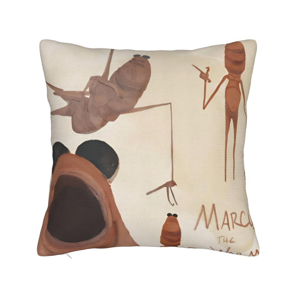 Quote Marcus The Worm Style Meme Pillowcase Doublesided Printing Polyester Cushion Cover Decor  Pillow Case Cover Home