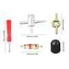 Car Bicycle Slotted Handle Tire Valve Stem Core Remover Screwdriver Car Repair Tool Set Auto Accessories
