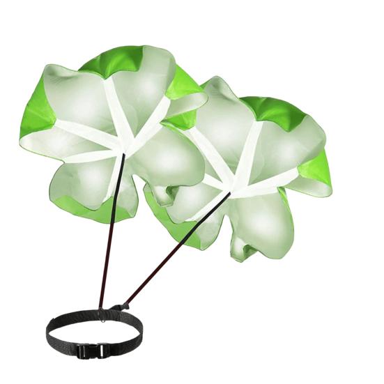 Widerstandsfallschirm, verstellbarer Bund, verschleißfest, gute Zähigkeit, wiederverwendbar, tragbar, Laufgeschwindigkeitstraining, Beschleunigungstraining, Fitness