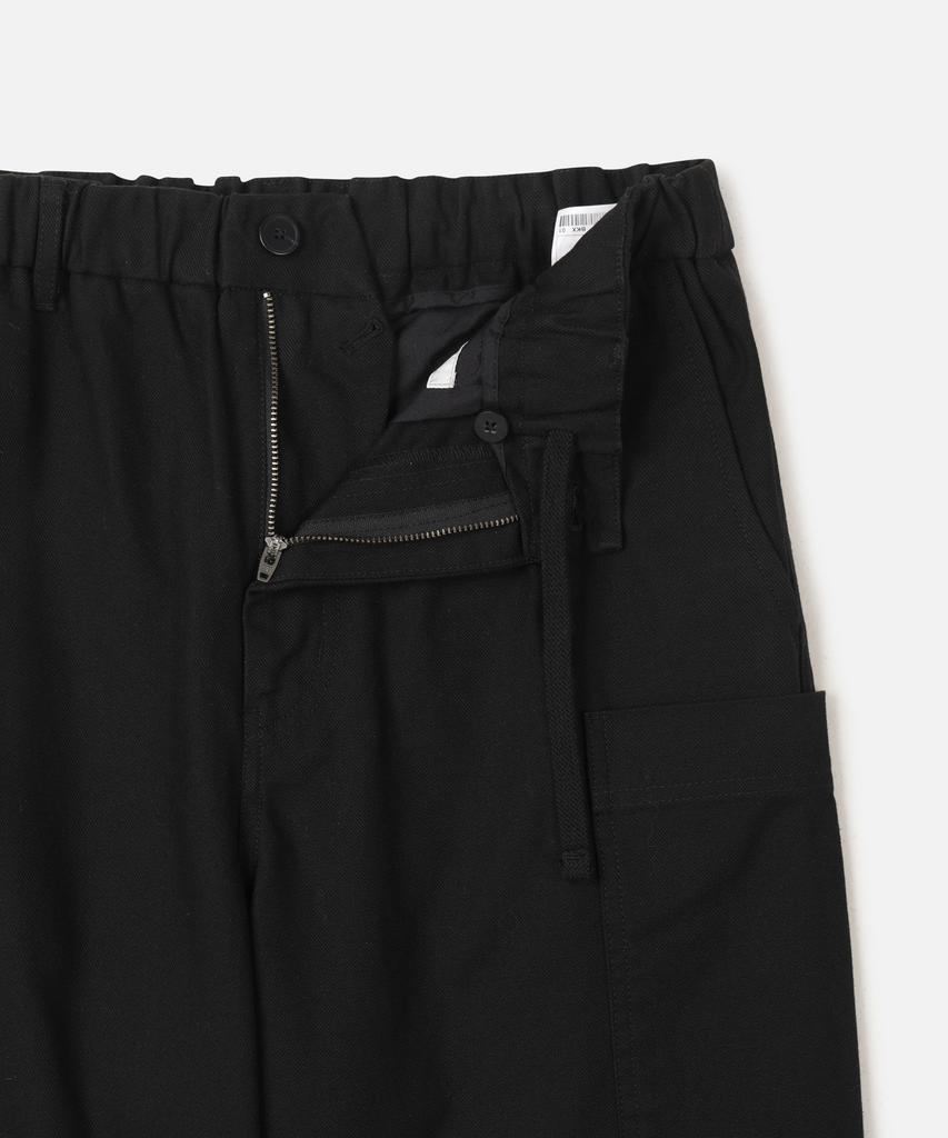 247Silijeu [247 X Vana] Half-Set Cotton Surge Pocket Pants Black