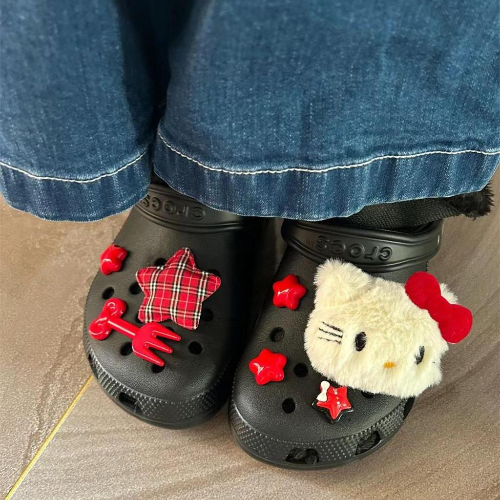 Hello Kitty Crocs Cute Cartoon Shoe Charms: DIY Detachable Decorations