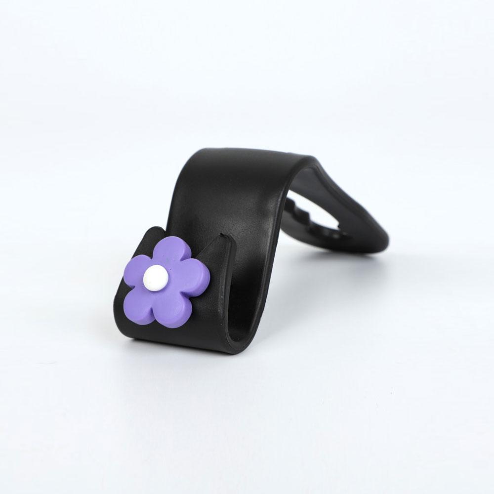 1 Stück Multifunktionaler Blumen-Styling Auto Haken Niedlicher Autositz Rücken Kreativer Aufbewahrungshaken Auto Innenraum Dekorationszubehör