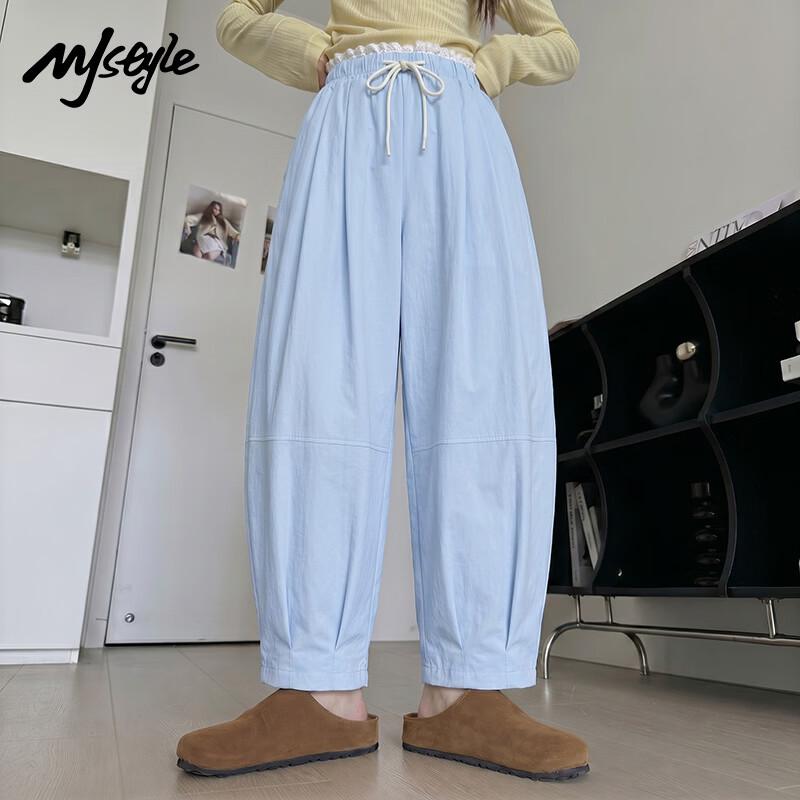 MJ STYLE Women s Cooling Lace-Trim Cropped Pants M