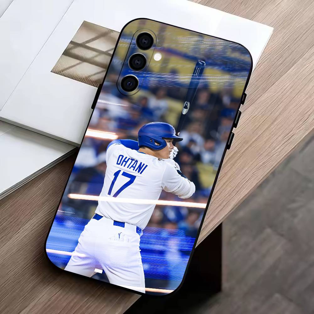 MVP-Shohei Ohtani Phone Case Black Silicone Soft For Samsung Galaxy A73,A72,A71,A70,A53,A52,A51