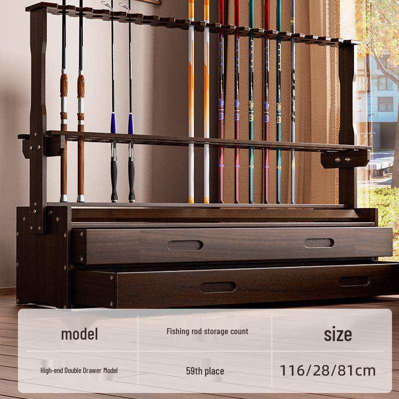 Premium Fishing Rod Display Rack – Home Storage & Organization Solution