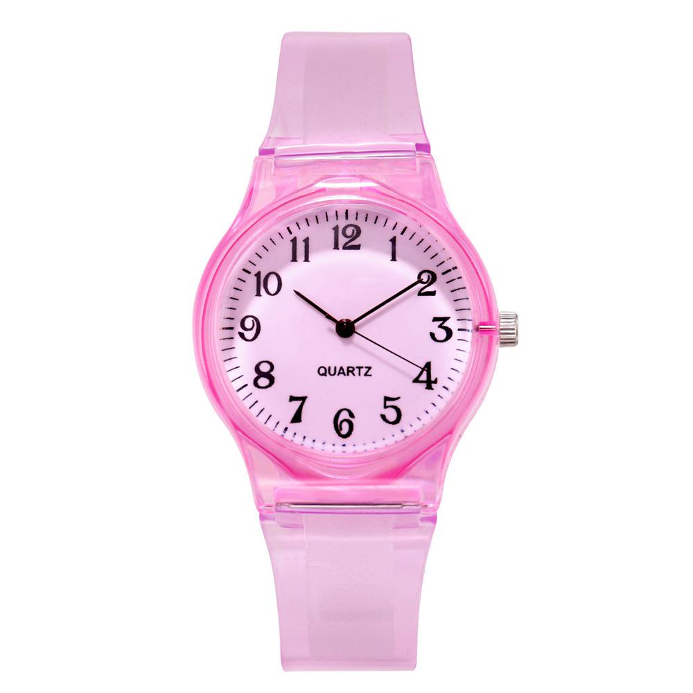 Trendy Korean-Style Jelly Color Silicone Women s Watch - Cute, Colorful, and Transparent Quartz Wristwatch